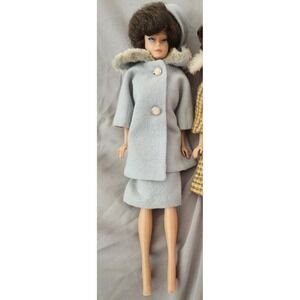 Vintage 1960s Mattel Bubble Cut Barbie Doll with Handmade Clothes